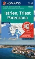 KOMPASS Wanderkarte 260 Istrien, Triest, Parenzana 1:65.000, Övrigt