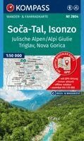 KOMPASS Wanderkarte 2804 So¿a-Tal, Isonzo, Alpi Giulie / Julische Alpen, Triglav, Nova Gorica 1:50.000, Övrigt