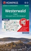 KOMPASS Wanderkarten-Set 847 Westerwald, Siegen, Naturpark Lahn-Dill-Bergland (2 Karten) 1:50.000, Övrigt