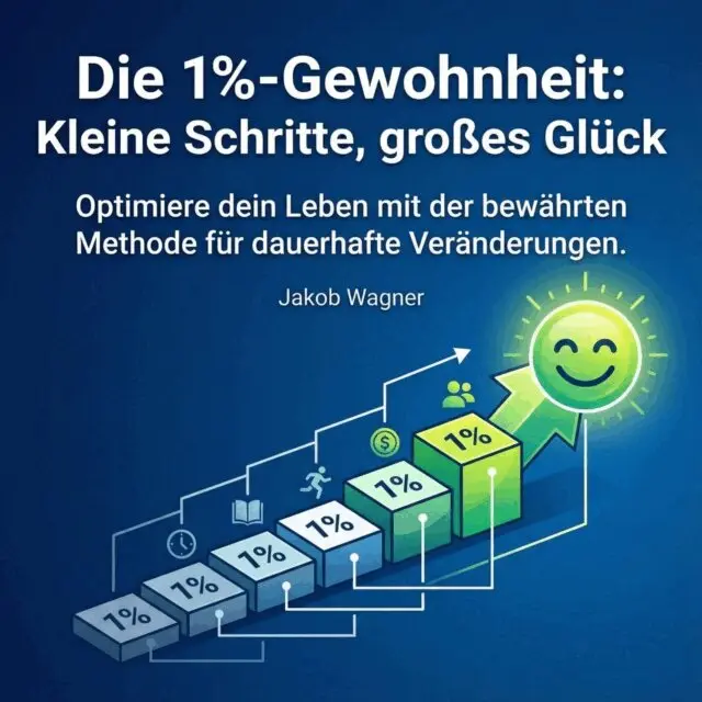 Wagner Jakob Wagner - Die 1%-Gewohnheit: Kleine Schritte, großes Glück, Ljudbok. Tillgänglighet: Lägg i varukorg