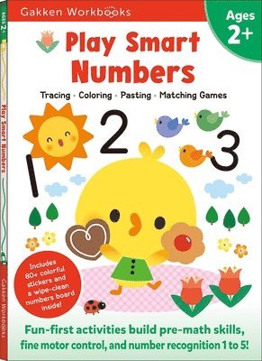 Gakken Early Childhood Experts - Play Smart Numbers Age 2+: Preschool Activity Workbook with Stickers for Toddler Ages 2, 3, 4: Learn Pre-Math Skills: Numbers, Counting, Tracing, Colo, Häftad