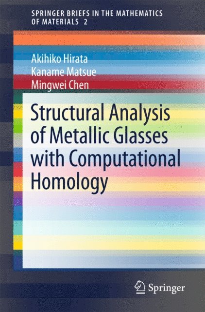 Mingwei Chen, Kaname Matsue, Akihiko Hirata - Structural Analysis of Metallic Glasses with Computational Homology, E-bok