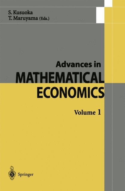 Toru Maruyama, Shigeo Kusuoka - Advances in Mathematical Economics, E-bok