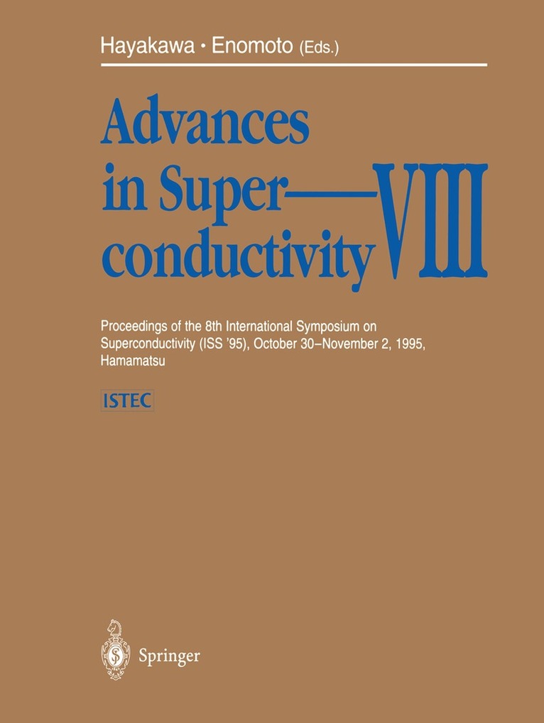 Hisao Hayakawa, Youichi Enomoto - Advances in Superconductivity VIII, Övrigt