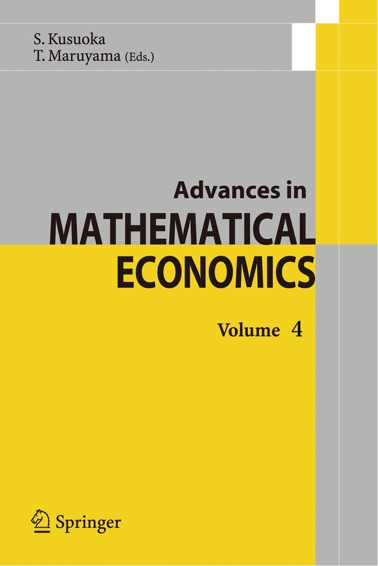 Advances in Mathematical Economics 4, Häftad