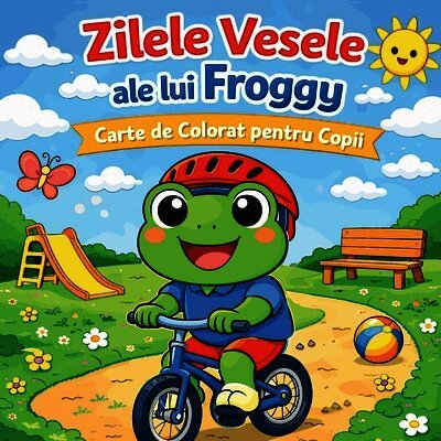 Zilele Vesele ale lui Froggy - Carte de Colorat pentru Copii