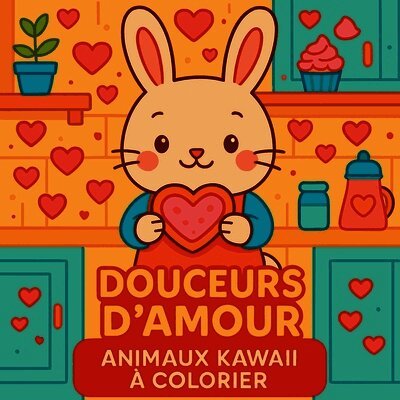 Douceurs d'amour - Animaux kawaii à colorier