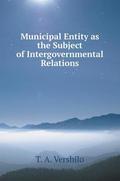 Municipal entity as the subject of intergovernmental relations