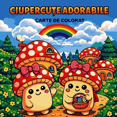CIUPERCUȚE ADORABILE - Carte de Colorat