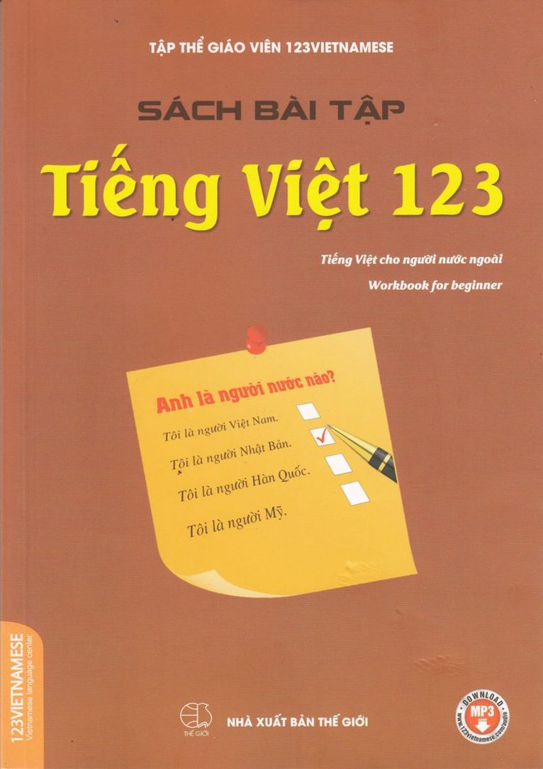 1-2-3 School - Vietnamese 1-2-3: Workbook for Beginners, Häftad