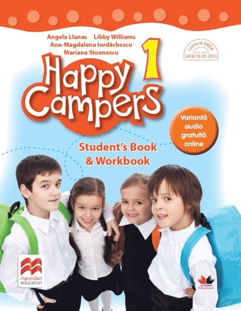Angela Llanas - Happy Campers. Student Book, Workbook. Clasa I, E-bok