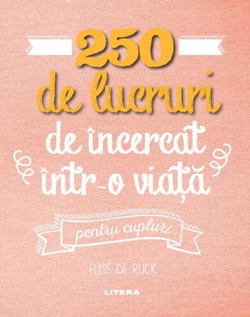 Elise de Rijck - 250 de lucruri de încercat într-o viață - pentru cupluri, E-bok