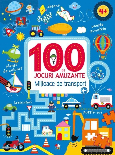 Litera Media Group - 100 de jocuri amuzante. Mijloace de transport, E-bok