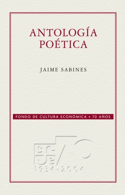 Jaime Sabines - Antología poética, E-bok