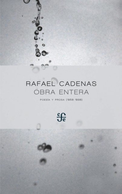 Rafael Cadenas - Obra entera, E-bok
