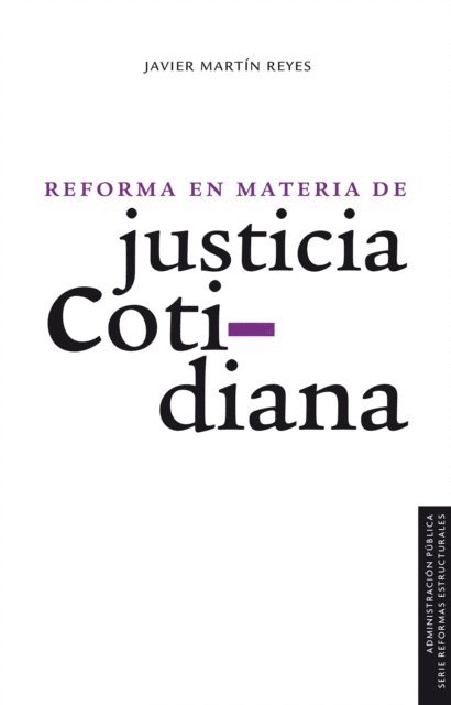Javier Martin Reyes - Reforma en materia de justicia cotidiana, E-bok