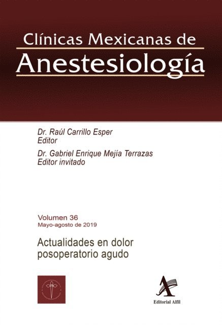 Gabriel Enrique Mejia Terrazas, Raul Carrillo Esper - Actualidades en dolor posoperatorio agudo, E-bok