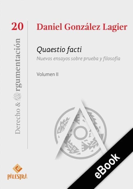 Daniel Gonzalez Lagier - Quaestio facti – Vol. II, E-bok