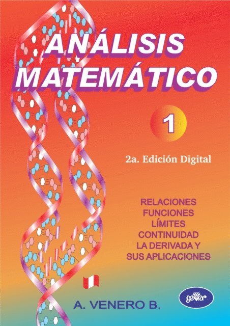 Jesus Armando Venero Baldeon - ANÁLISIS MATEMÁTICO 1 (2a Edición), E-bok. Tillgänglighet: Lägg i varukorg