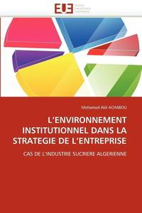 Lenvironnement Institutionnel Dans La Strategie De L - 