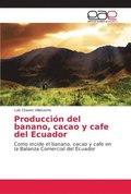 Produccion del banano, cacao y cafe del Ecuador