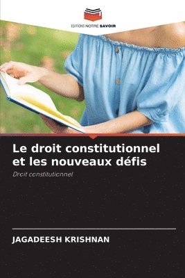 Jagadeesh Krishnan - droit constitutionnel et les nouveaux défis, Häftad