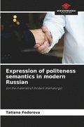 Expression of politeness semantics in modern Russian
