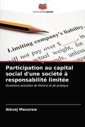 Participation au capital social d'une societe a responsabilite limitee