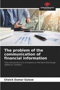 The problem of the communication of financial information