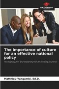 importance of culture for an effective national policy