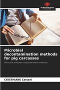 Microbial decontamination methods for pig carcasses