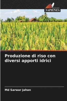 Sarwar Jahan - Produzione di riso con diversi apporti idrici, Häftad. Tillgänglighet: Lägg i varukorg