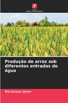 Sarwar Jahan - Produção de arroz sob diferentes entradas de água, Häftad. Tillgänglighet: Lägg i varukorg