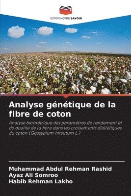 Muhammad Abdul Rehman Rashid, Ayaz Ali Somroo, Habib Rehman Lakho - Analyse génétique de la fibre de coton, Häftad