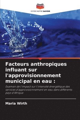 Maria Wirth - Facteurs anthropiques influant sur l'approvisionnement municipal en eau, Häftad
