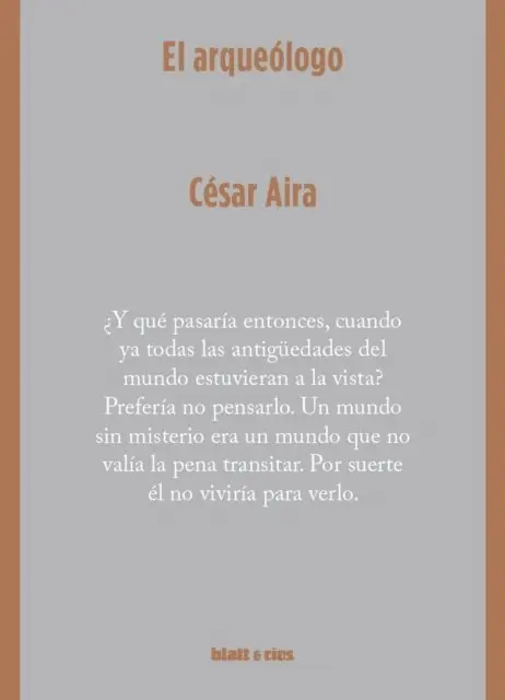 Cesar Aira - El arqueólogo, E-bok. Tillgänglighet: Lägg i varukorg