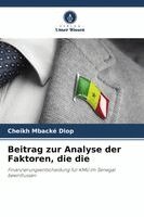 Cheikh Mbacké Diop - Beitrag zur Analyse der Faktoren, die die, Häftad