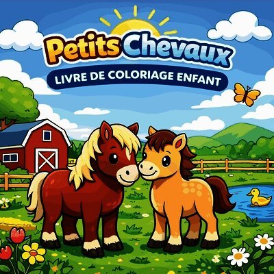 Petits Chevaux - Livre de Coloriage Enfant