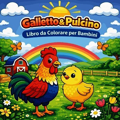 Galletto & Pulcino Libro da Colorare per Bambini