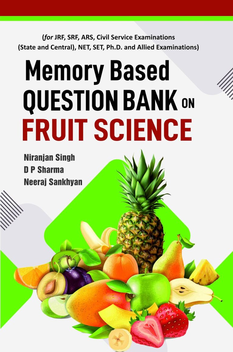 Niranjan Singh, D.P. Sharma, Neeraj Sankhyan - Memory Based Question Bank on  Fruit Science, Häftad. Tillgänglighet: Tillfälligt slut