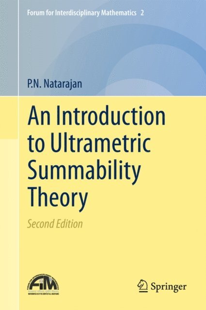 P.N. Natarajan - Introduction to Ultrametric Summability Theory, E-bok