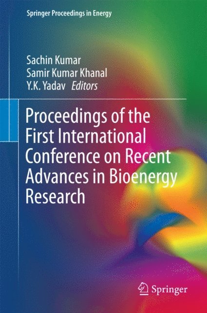 Y. K. Yadav, Samir Kumar Khanal, Sachin Kumar - Proceedings of the First International Conference on Recent Advances in Bioenergy Research, E-bok