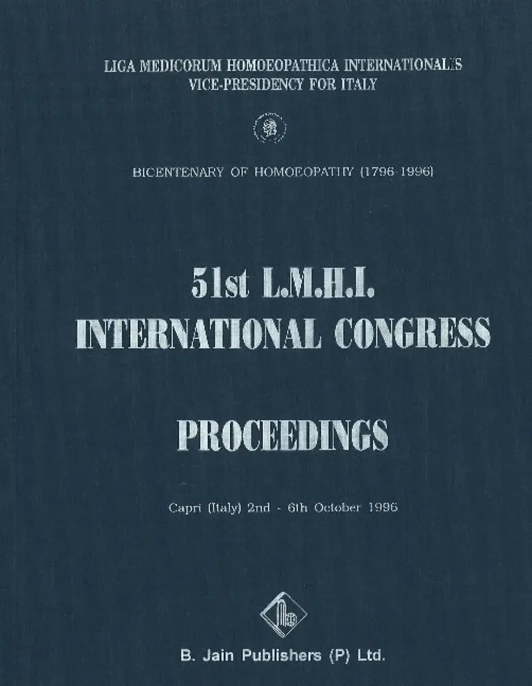 B Jain Publishing Group - 51st L.M.H.I. International Congress Proceedings, Häftad. Tillgänglighet: Lägg i varukorg