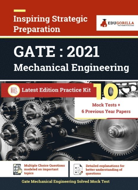 EduGorilla Prep Experts - GATE 2021 Entrance Exam for Mechanical Engineering | Preparation Kit for GATE ME | 10 Full-length Mock Tests + 6 Previous Year Paper | By EduGorilla, E-bok