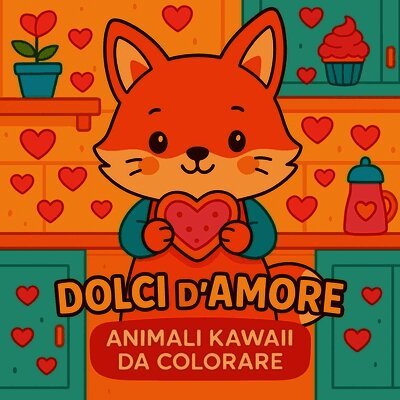 Dolci d'amore - Animali kawaii da colorare