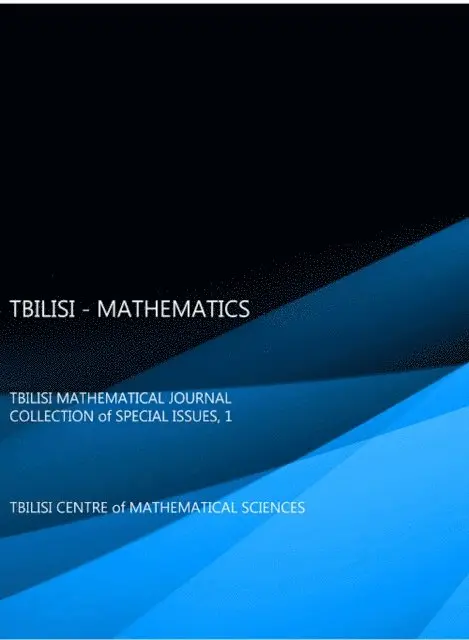 Inassaridze Hvedri - TBILISI - MATHEMATICS, E-bok. Tillgänglighet: Lägg i varukorg