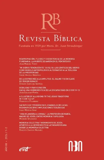 Asociacion Biblica (ABA) Argentina - Revista Bíblica 2026/1-2 - Año 88, E-bok. Tillgänglighet: Lägg i varukorg