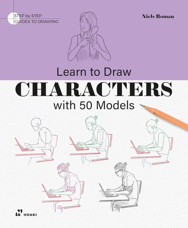 Niels Roman - Learn to Draw Characters with 50 Models, Häftad