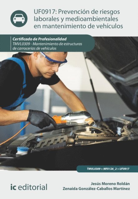 Zenaida Gonzalez-Caballos Martinez, Jesus Moreno Roldan - Prevención de riesgos laborales y medioambientales en mantenimiento de vehículos. TMVL0309, E-bok