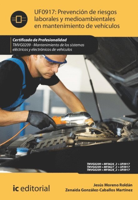 Zenaida Gonzalez-Caballos Martinez, Jesus Moreno Roldan - Prevención de riesgos laborales y medioambientales en mantenimiento de vehículos. TMVG0209, E-bok